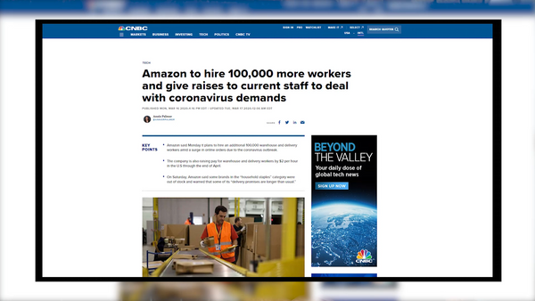 IWD Agency | Amazon hires 10,000 more workers