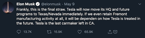 Tesla Elon Musk Alameda County