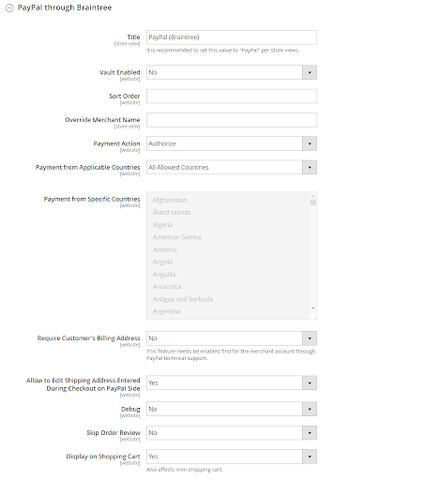 Magento How to Configure Braintree as a Payment Method