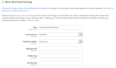 Magento How to Configure Braintree as a Payment Method